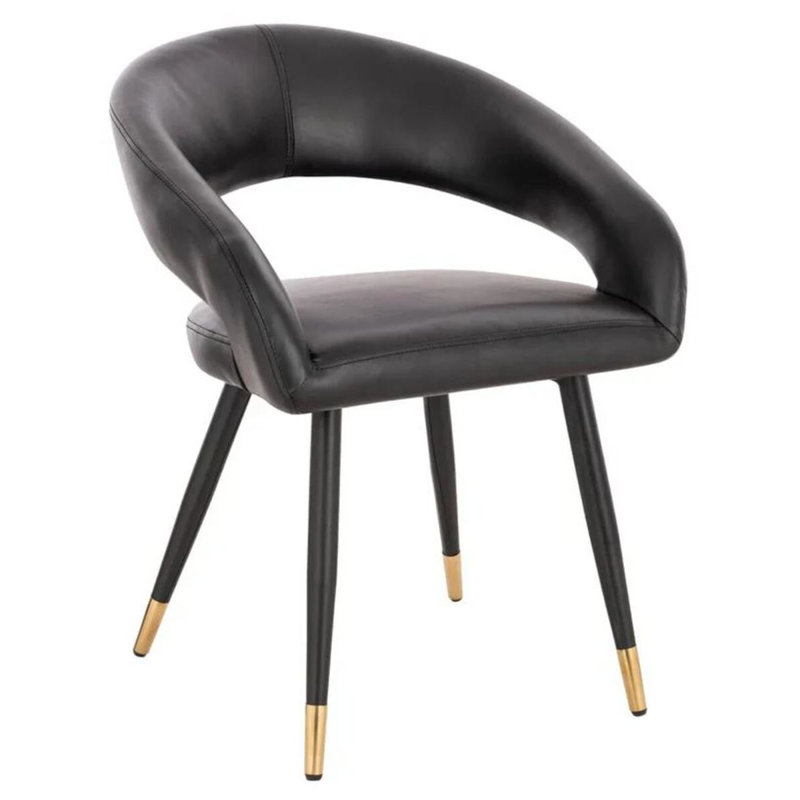 Chaise en cuir Damian Pu
