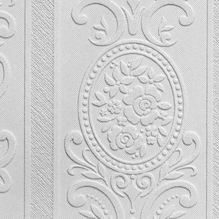Louisa 10m L x 53cm W Damask 3D Embossed Roll Wallpaper