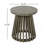 Outdoor Acacia Wood Patio Side Table, Round Coffee Table For Backyard, Lawn, Balcony-1937408525
