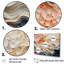 Ensemble abstrait d'art mural, décoration murale moderne - composition abstraite harmonie-370497315-370497313