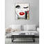 Le Rouge Face - Impression sur toile-25182801-22662420