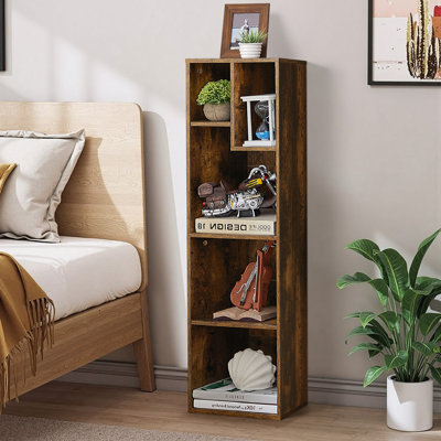 Emmuela Bookcase Cube Bookcase 5 Shelf Open Shelf Irregular Shelf Storage Bookcase