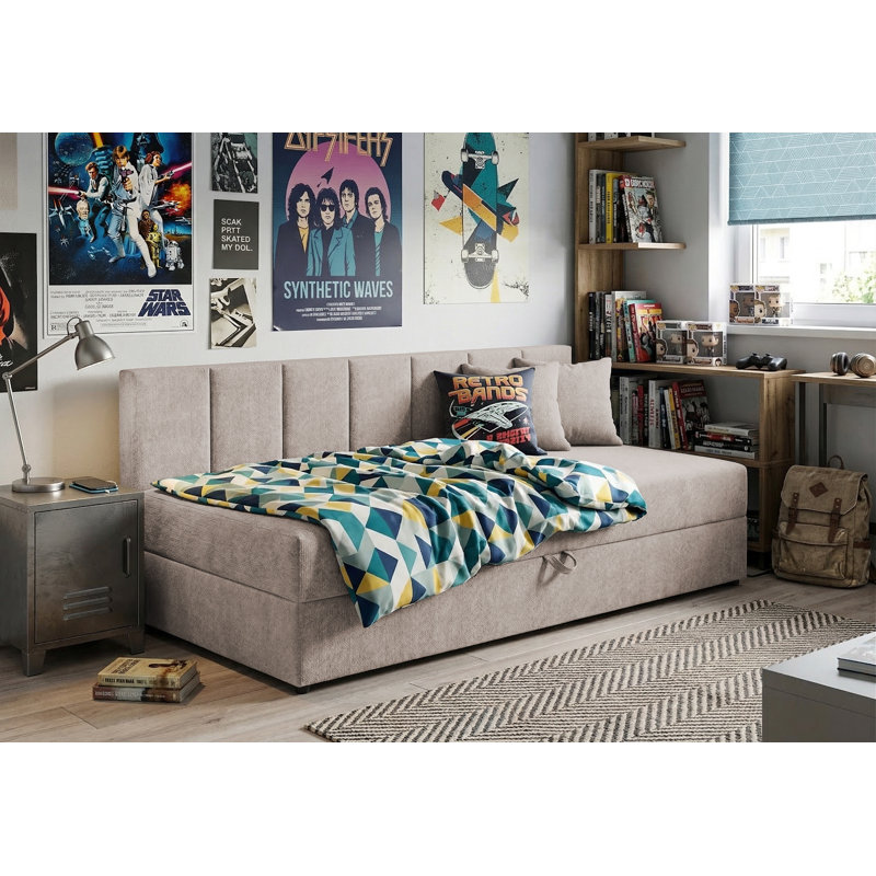Lenny Upholstered Daybed, Taupe