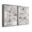 «Soft Wind Flowers I», ensemble de 2 impressions sur toile encadrées-95713654-95713653