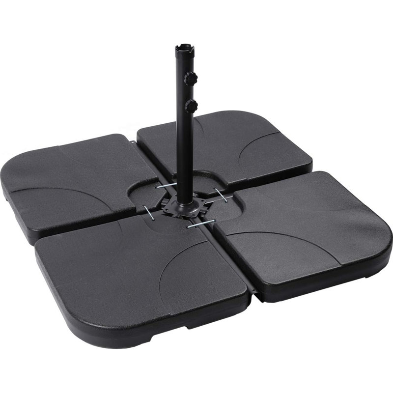 Base de parasol de patio robuste 4 pièces de 155 lb Otheinrich