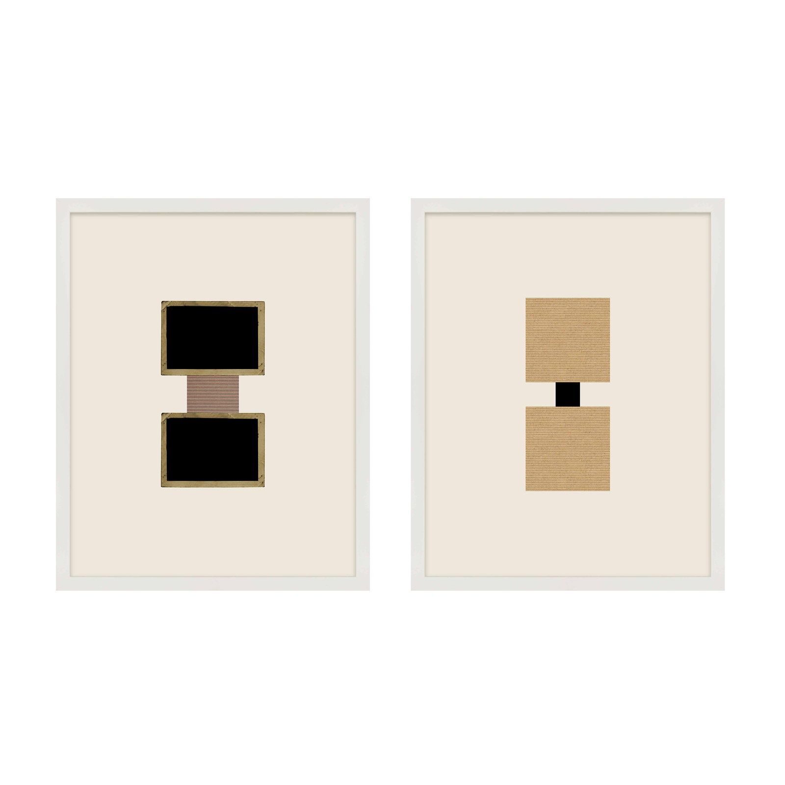 Column by Eleni Psyllaki For Paradissi Digital Art, White Framed, 38" H x 30" W  x 1.25" D