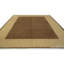 Tapis unique en laine noué à la main brun / brun clair de 10 pi x 14 pi