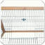 Cage à lapin en bois pour l'extérieur avec structure en A et fil de ventilation extérieur-1388602744