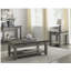 Table de bout Verduzco 24 "deux tons gris antique avec tiroir de rangement et tablette ouverte-203329553-203329554
