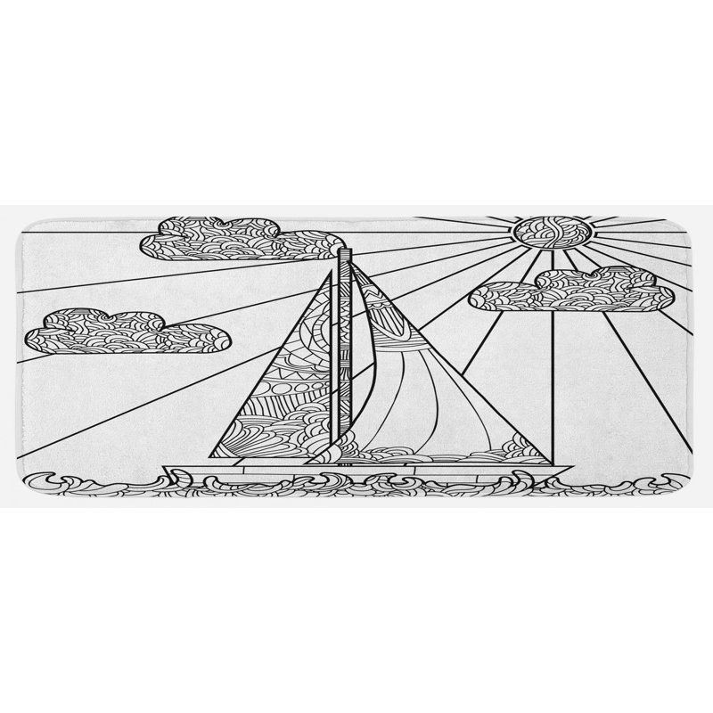 Tapis de cuisine nautique