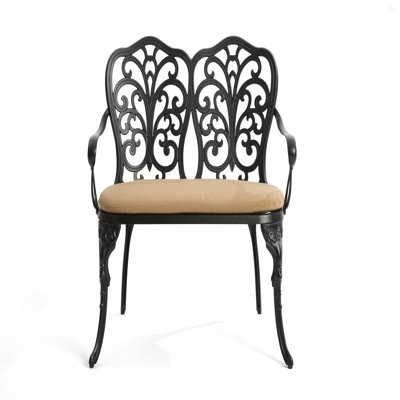 Cast Aluminium Bench With Cushion