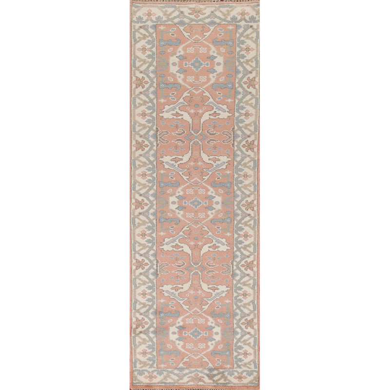 Tapis de couloir indien fait à la main 3 x 10 po