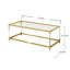 Table basse rectangulaire en acrylique