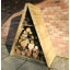 Triangular 3 Ft. x 1 Ft. Wood Log Store