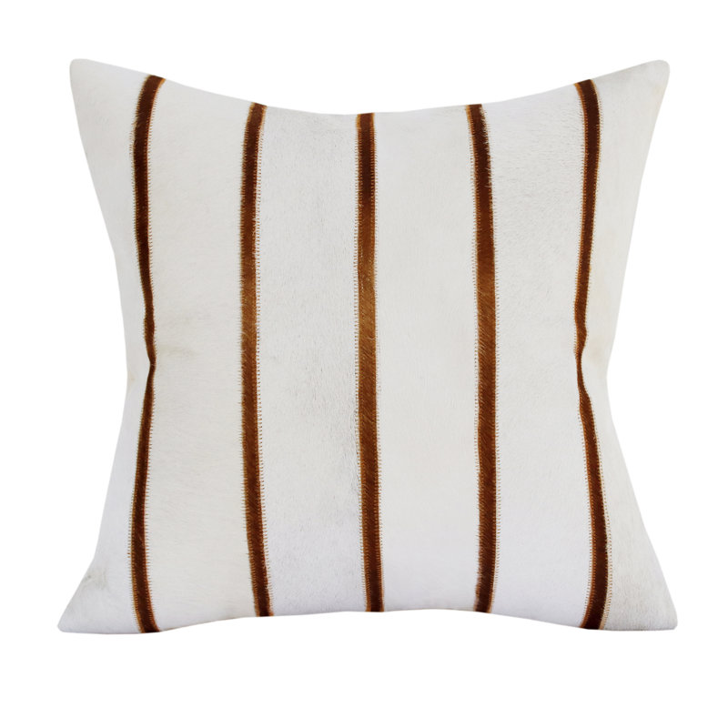 Coussin décoratif en similicuir texturé, Housse de coussin seulement - sans coussin
