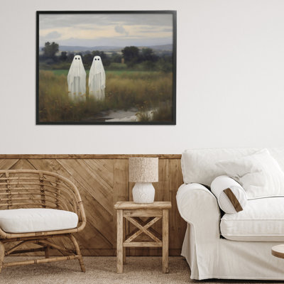 Ghost Duo in Field Framed Giclee, design by LSR Design Studio
