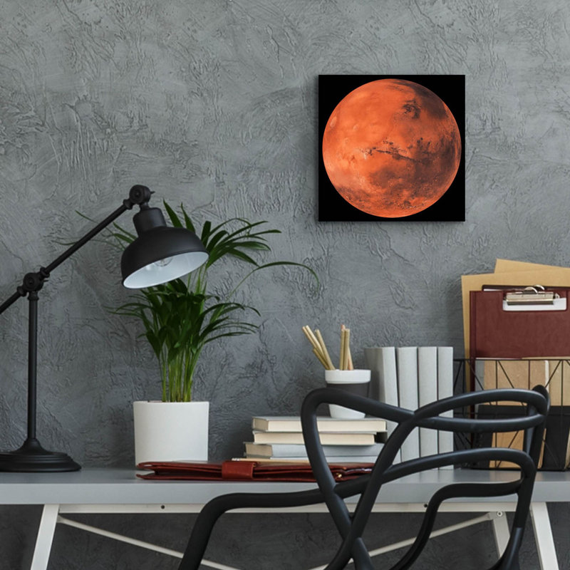 Planète Mars par Epic Portfolio, H 12 po x l 12 po x P 0,13 po