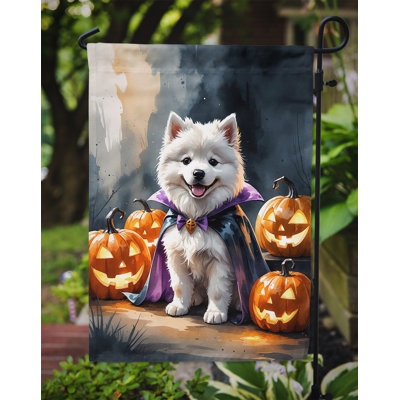 Drapeau de jardin chiot Halloween