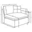 Canapé modulaire rembourré 6 pièces Jaequan-106885878