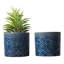 10.2 cm Blue Ceramic Pot Planter