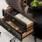 Solid wood coffee table with retro design