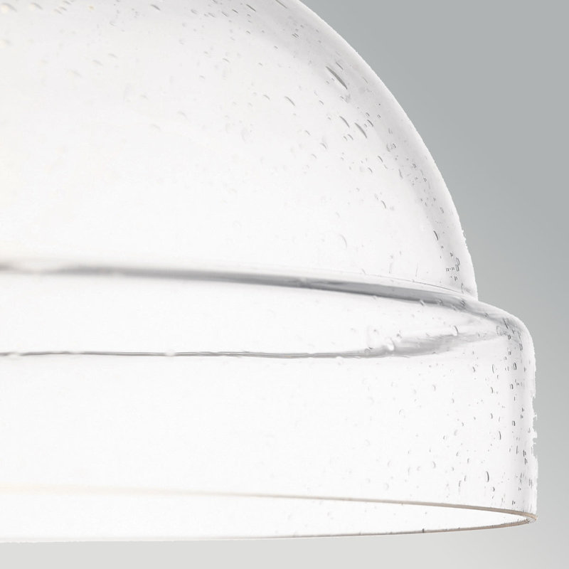 Luminaire suspendu 1 lumière Hampton, Nickel