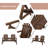 Outsunny 2-Seat Wooden Adirondack Chair, Patio Bench With Table, Outdoor Loveseat Fire Pit Chair For Porch, Backyard, Deck, Carbonized-805985813