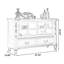 Deep-cherry Solid + Manufactured Wood+Glass Sideboard-567197473-567197475