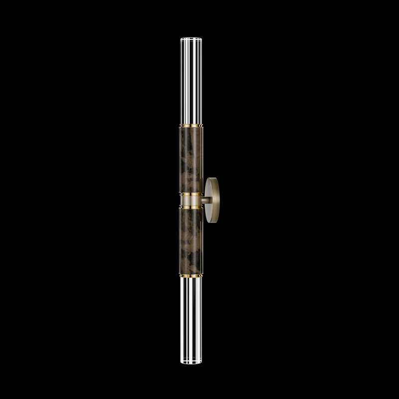 LED Wallchiere, Ombre Bronze/Brass/Charcoal
