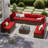 Avamay Rattan Sectional Seating Group with Cushions-1296695086-1295491803