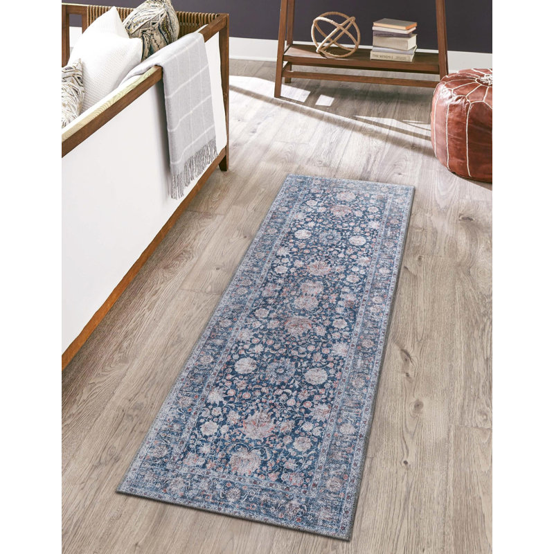 Samarth Thorine Rug, Blue, Runner 2'7" x 10'