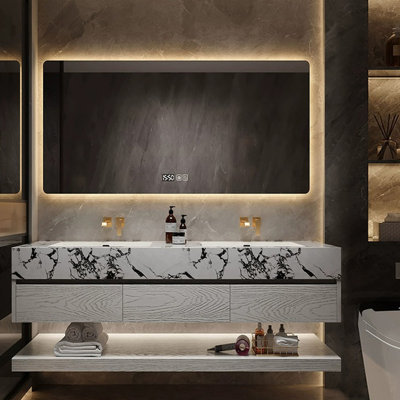 Light luxury simple Bathroom cabinet