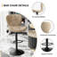 Swivel Upholstered Adjustable Height Counter Stool with Metal Frame-1613470082