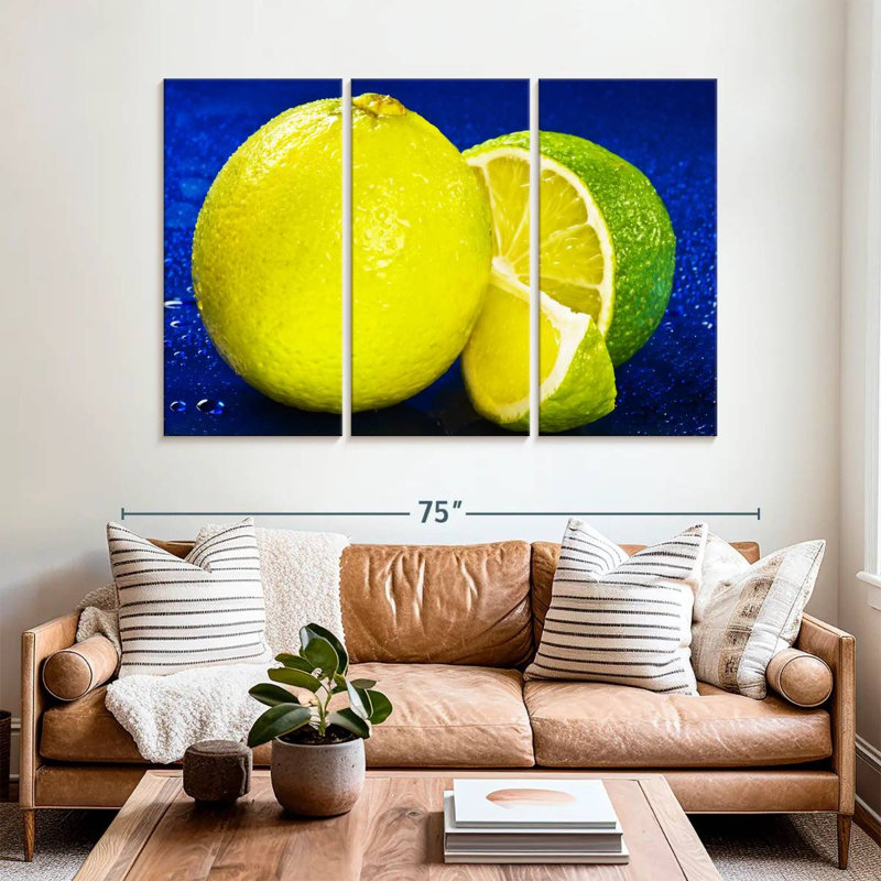 Yarlin Lemon Lime, 42" H x 65" W