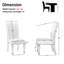 Chaise rembourrée Alidia