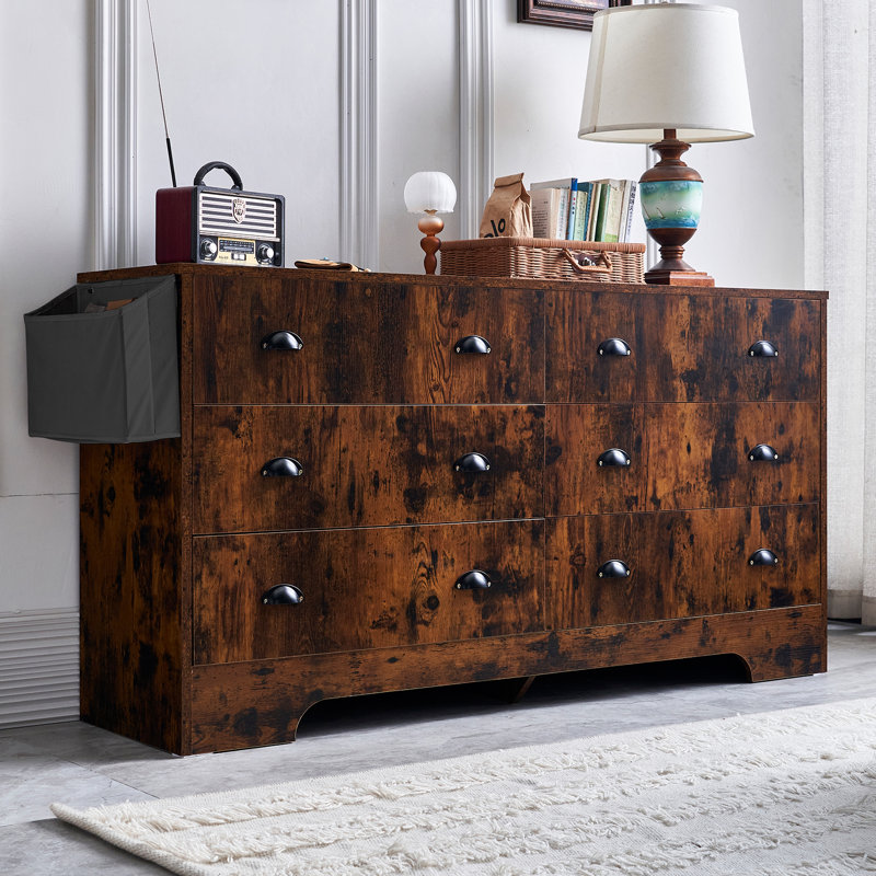 Commode double 6 tiroirs l 59,1 po