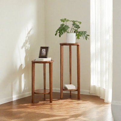 Simple Solid Wood Plant Stand with Thickened by dujinlong home