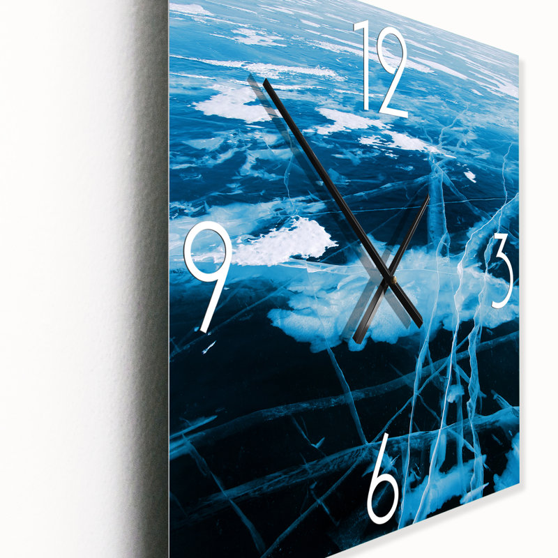 Horloge murale Ice Structure I, Très grand