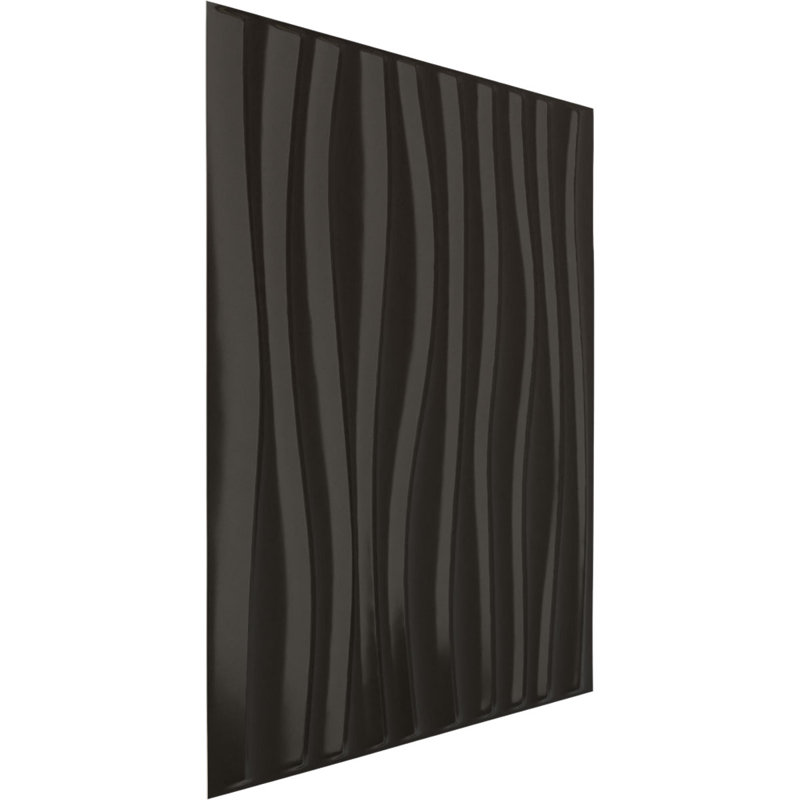 Panneau mural décoratif 3D Shoreline EnduraWall l 19 5/8 po x H 19 5/8 po, brume rustique métallique universelle (couvre 2,67 pieds carrés)