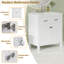 Meuble-lavabo moderne de 30 pouces avec lavabo en céramique, portes à fermeture douce, armoire à 2 portes et tablette-1823900453-1823900452