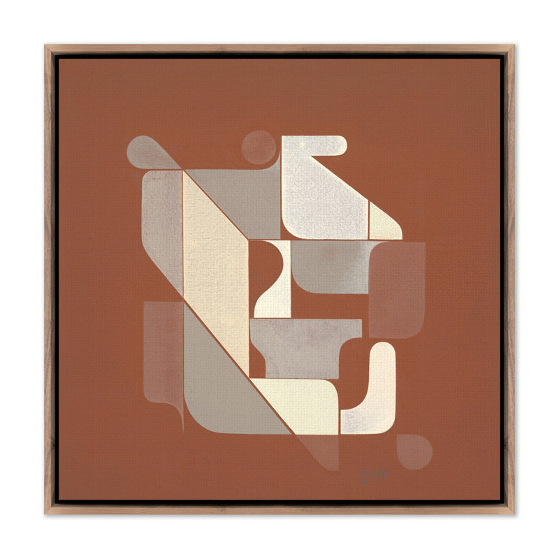 Devalaya Painting by Gregory Gove, Rustic Walnut Framed Canvas, 32" H x 32" W x 2" D