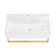 Claire Ceramic Rectangular Wall Mount Bathroom Sink with Overflow