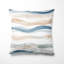 Coussin décoratif abstrait - Coussin bleu-125945525