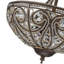 3-Light Drum Crystal Semi Flush Mount