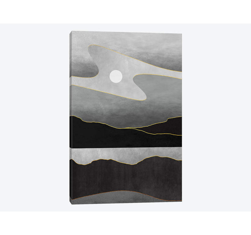 «Minimal Landscape VII», impression sur toile, H 12 po x l 8 po x P 0,75 po, Pas de tapis, Toile tendue