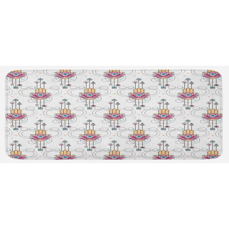Eclectic Synthetic Kitchen Mat