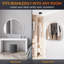 Half Circle LED Bathroom Mirror, Anti-Fog 3 Color Dimmable Touch Wall Vanity Mirror-861302192