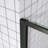 Single Sliding Shower Door 56-60" W X 72" H Semi-Frameless Shower Glass Panel, 1/4" (6Mm) Clear Tempered Glass, Transparent Safety Film For Glass,Aluminium Alloy Matte Black,Reversible Installation