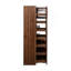 Armoire de cuisine avec étagère de rangement coulissante multifonctionnelle à plusieurs niveaux, armoire de rangement de ferme avec 4 portes, organisateurs de garde-manger pour la cuisine, la salle à manger