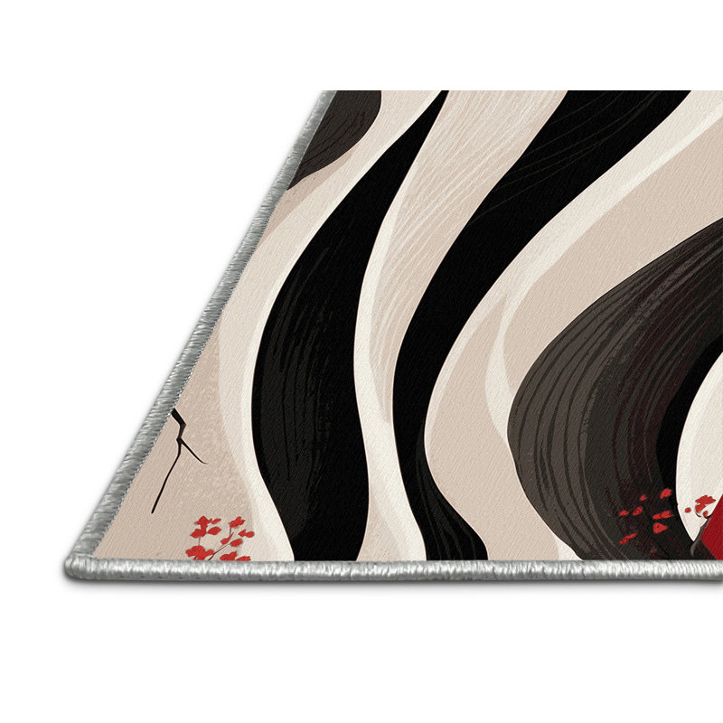 Sakura Swirl Rug, Round 3'